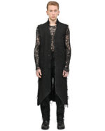 Long Denim Hexa Vest