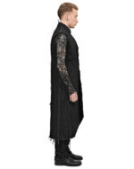 Long Denim Hexa Vest