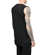 Segment V-neck Cross Sleeveless Top