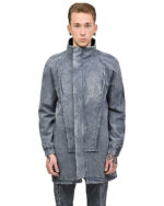 Slate Multi-pocket High Texture Parka