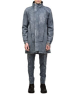 Slate Multi-pocket High Texture Parka