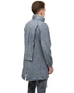 Slate Multi-pocket High Texture Parka