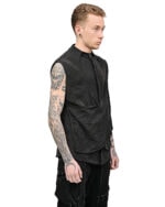 Soft Wrinkle Layers Sleeveless Shirt