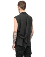 Soft Wrinkle Layers Sleeveless Shirt