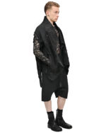 Drop Crotch Segment Stretch Shorts