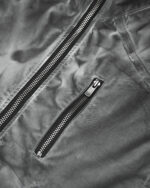 Granite Grey Dyed Bomber Jacket