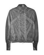 Granite Grey Dyed Bomber Jacket
