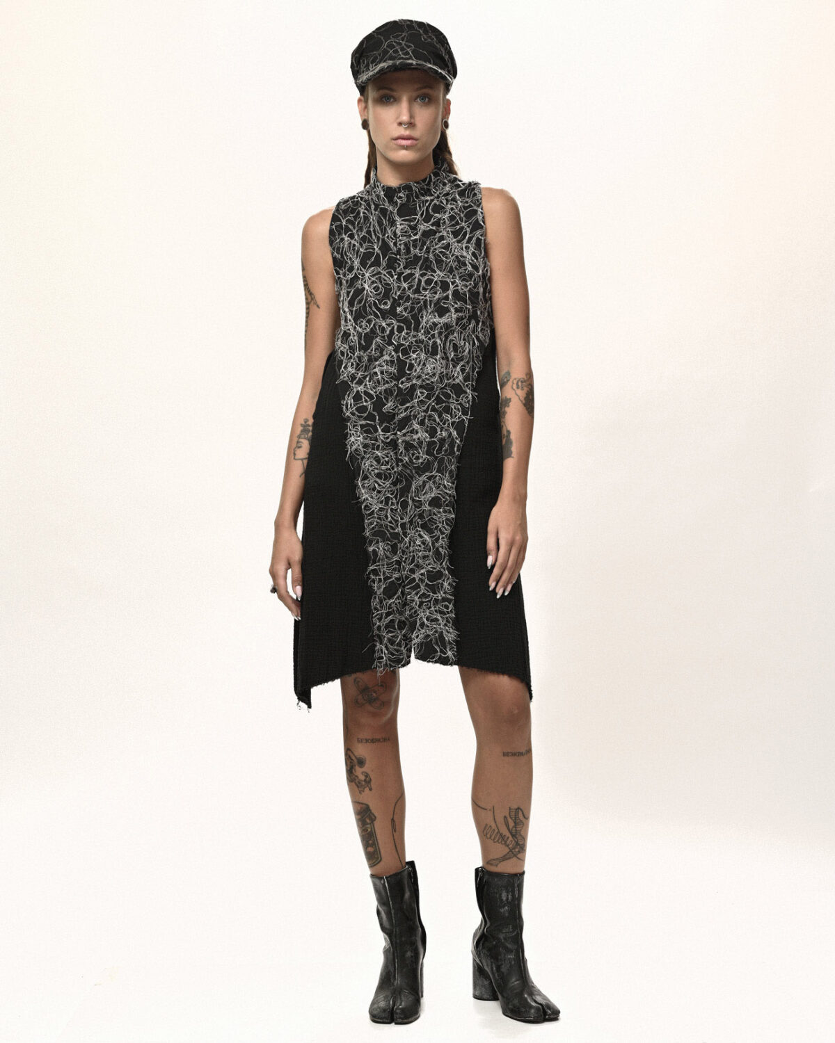 Contrast Fiber Bond Soft Dress