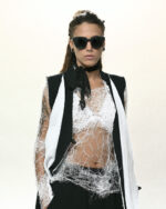 Contrast Draped Soft Cardigan