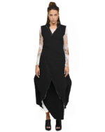 Contrast Draped Soft Cardigan