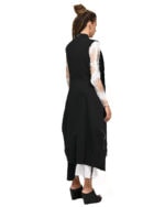 Contrast Draped Soft Cardigan