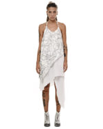 Diffused Asymmetry Soft Layers Dress