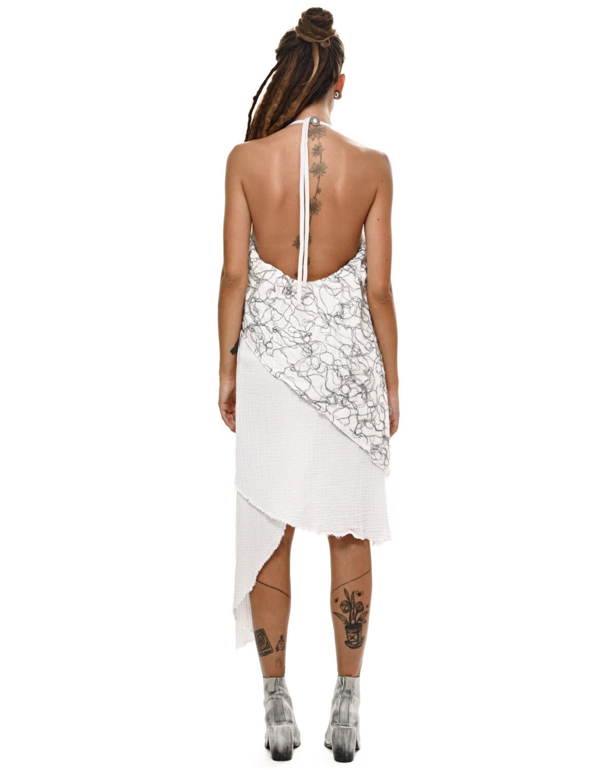 Diffused Asymmetry Soft Layers Dress