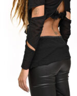 Division Layers Cut Sleeve Top