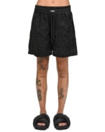 Fiber Bond Black Crop Shorts