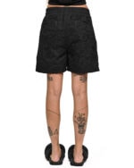 Fiber Bond Black Crop Shorts
