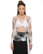 Fiber Bond Soft Sheer White Top