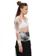 Fiber Bond Soft Sheer White Top