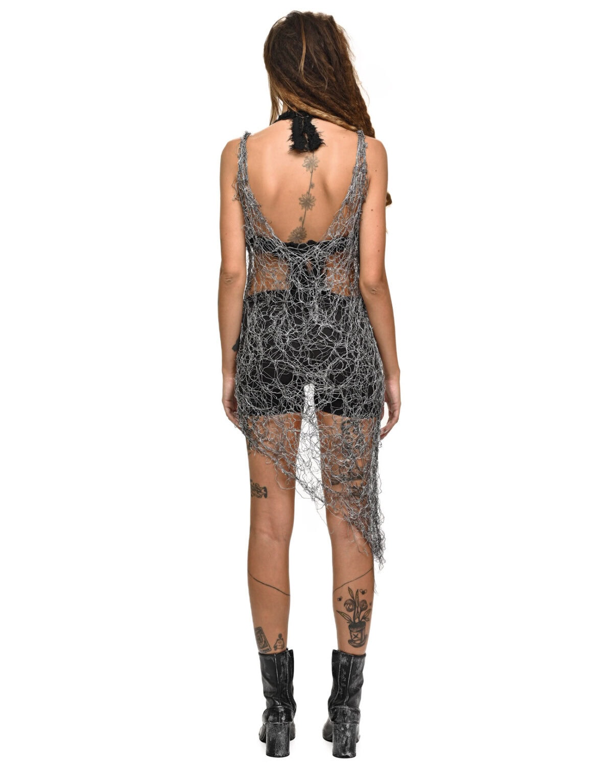 Fiber Web Asymmetry Contrast Sundress
