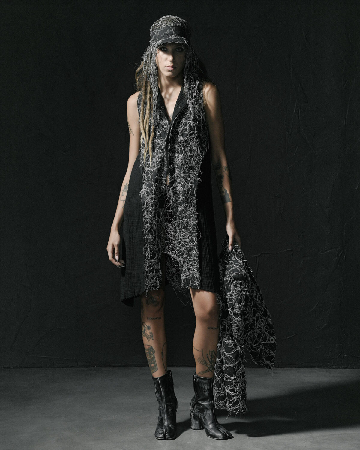 Contrast Fiber Bond Soft Dress