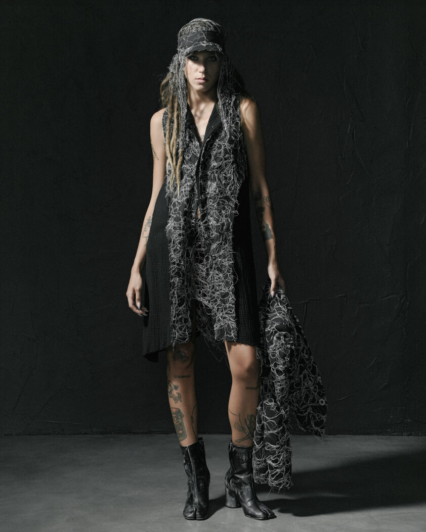 Contrast Fiber Bond Soft Dress