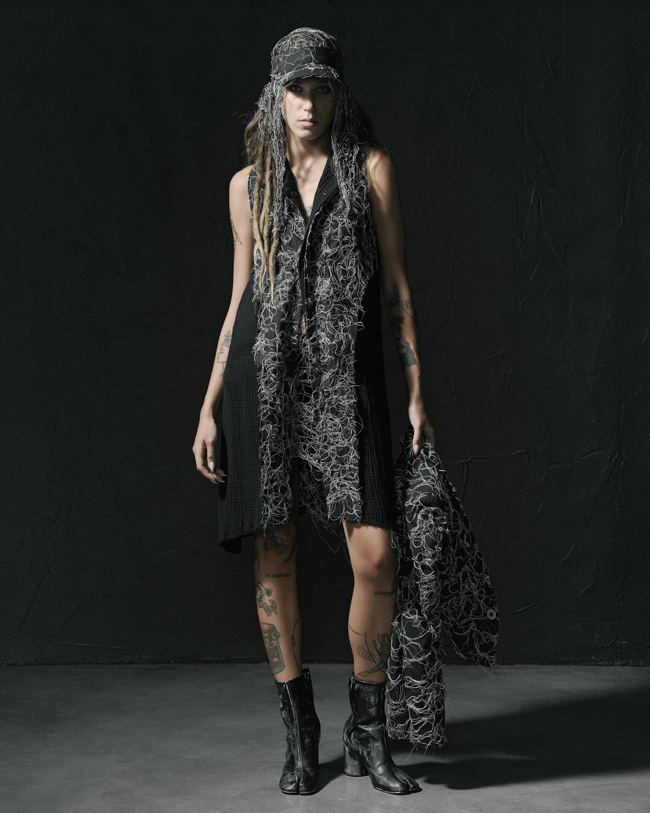 Contrast Fiber Bond Soft Dress