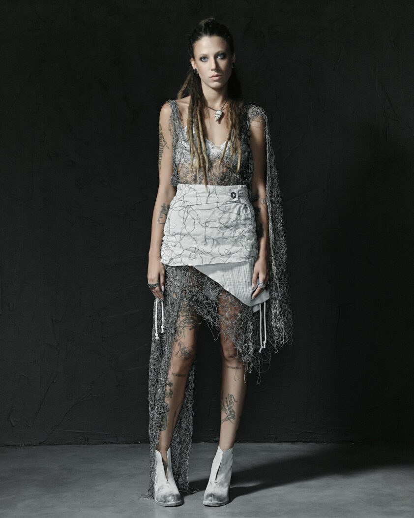 Diffused Asymmetry Adjustable Skirt