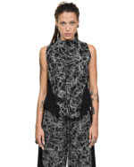 Contrast Angle Construct Vest