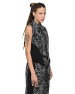 Contrast Angle Construct Vest