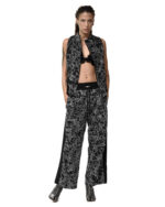 Contrast Angle Construct Vest