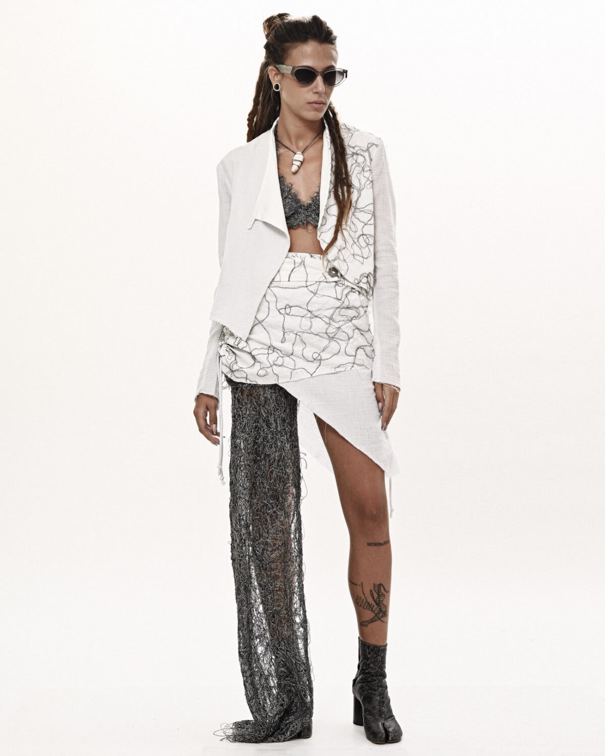 Diffused Asymmetry Adjustable Skirt