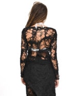 Fiber Bond Soft Sheer Black Top