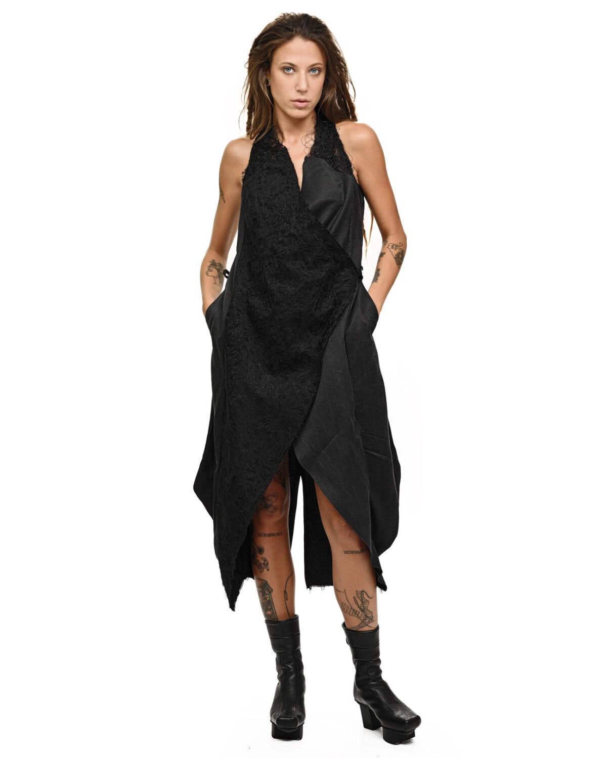 Silk Fiber Bond Construct Dress