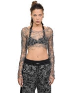 Web Fiber Bond Contrast Grey Top