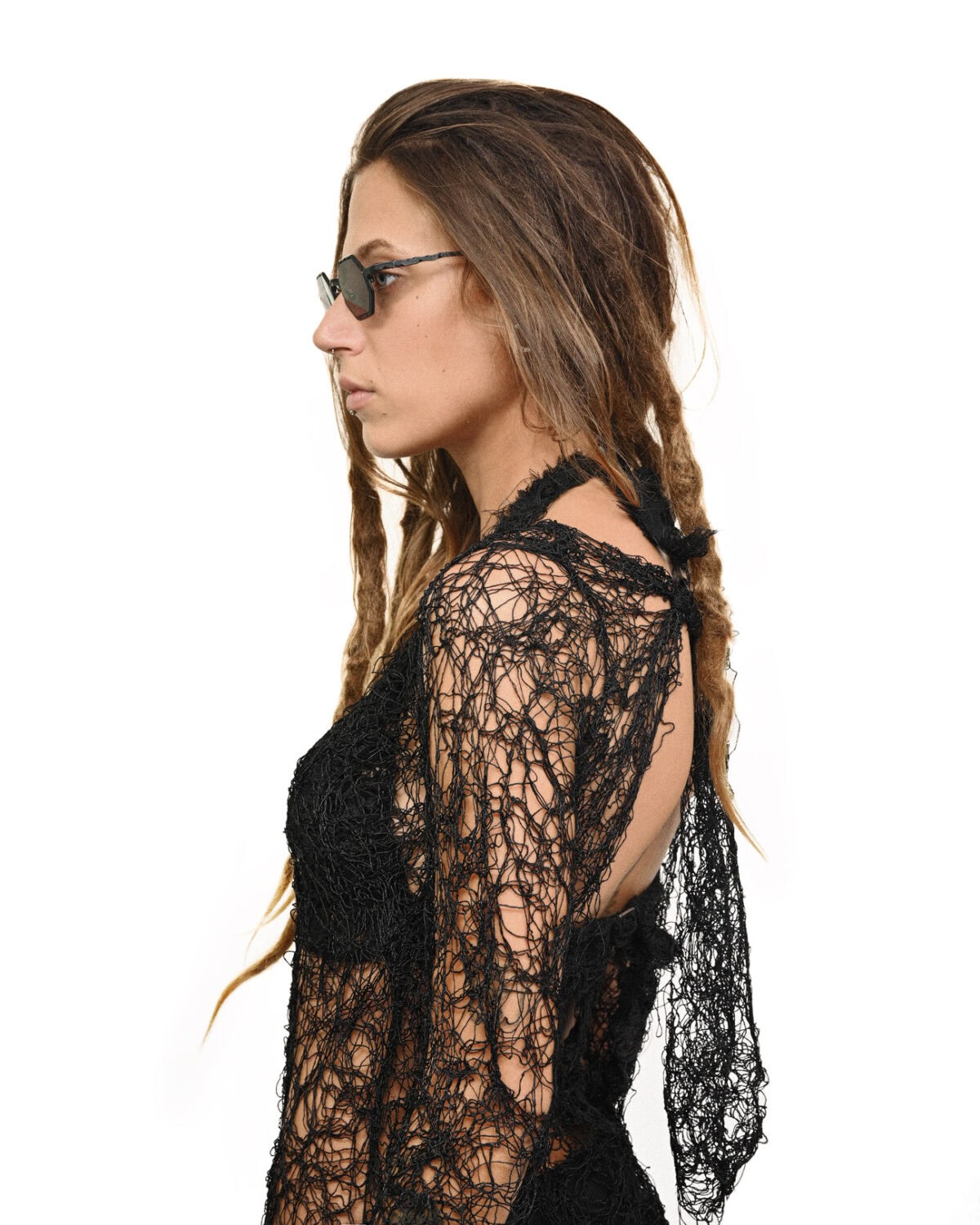 Fiber Bond Web Long-Sleeve Sundress