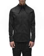 Angle Layered Cult Collar Shirt