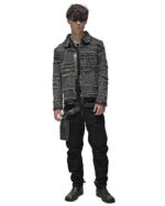 Tapered Denim Wash Construct Pants