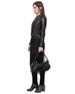 Oracle Leather Shoulder Hexa Bag