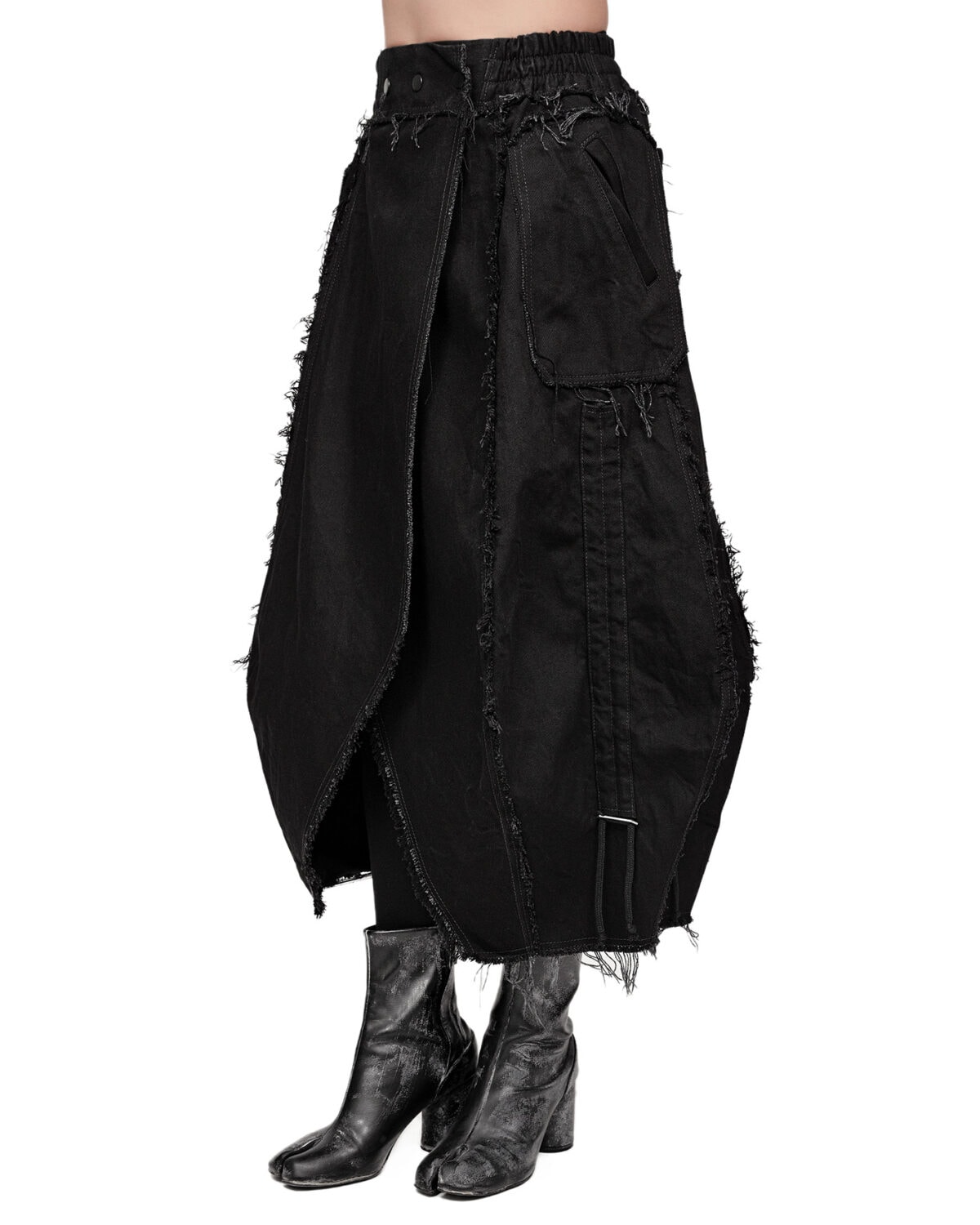 Cargo Volume Transform Denim Skirt