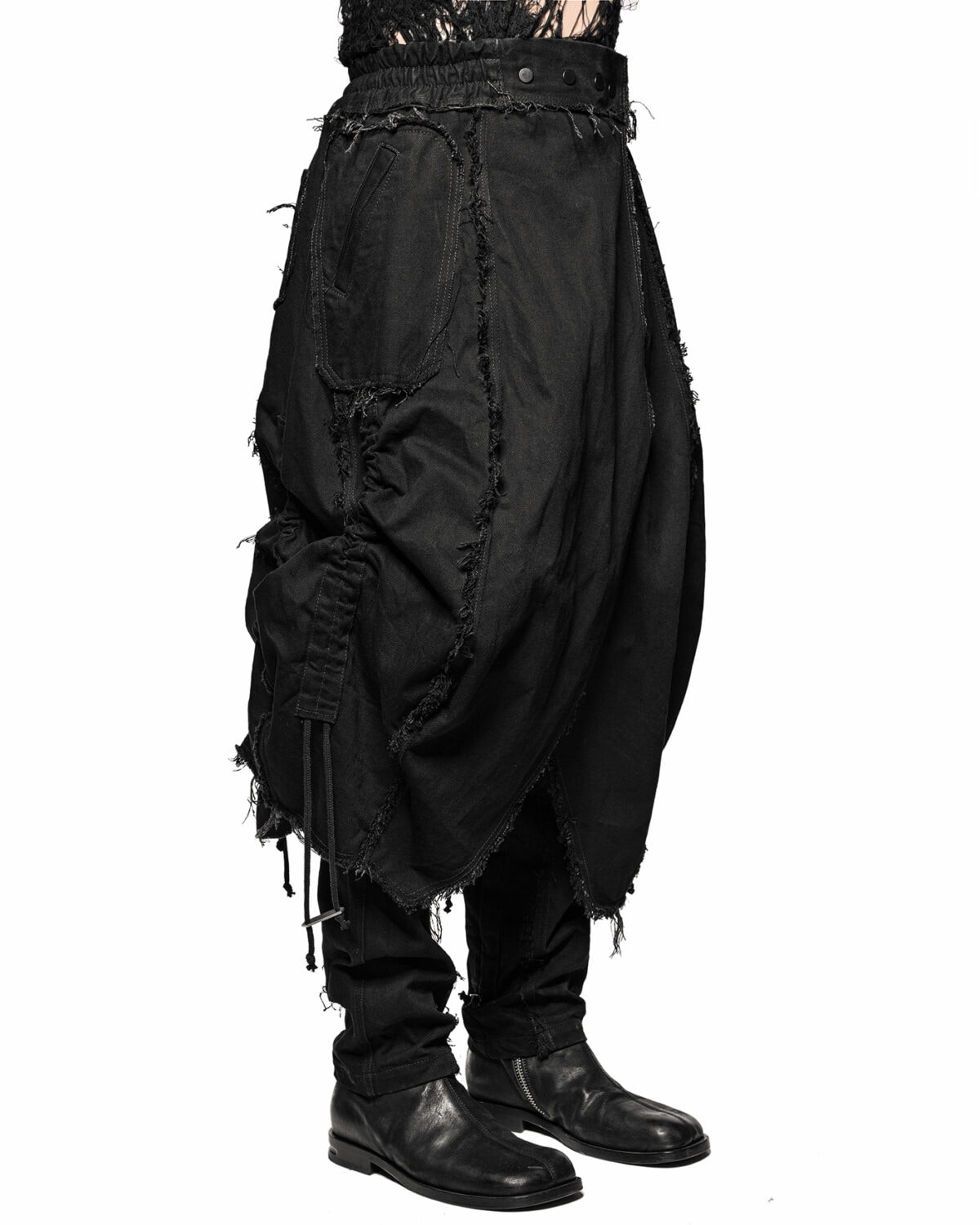 Cargo Volume Transform Denim Skirt