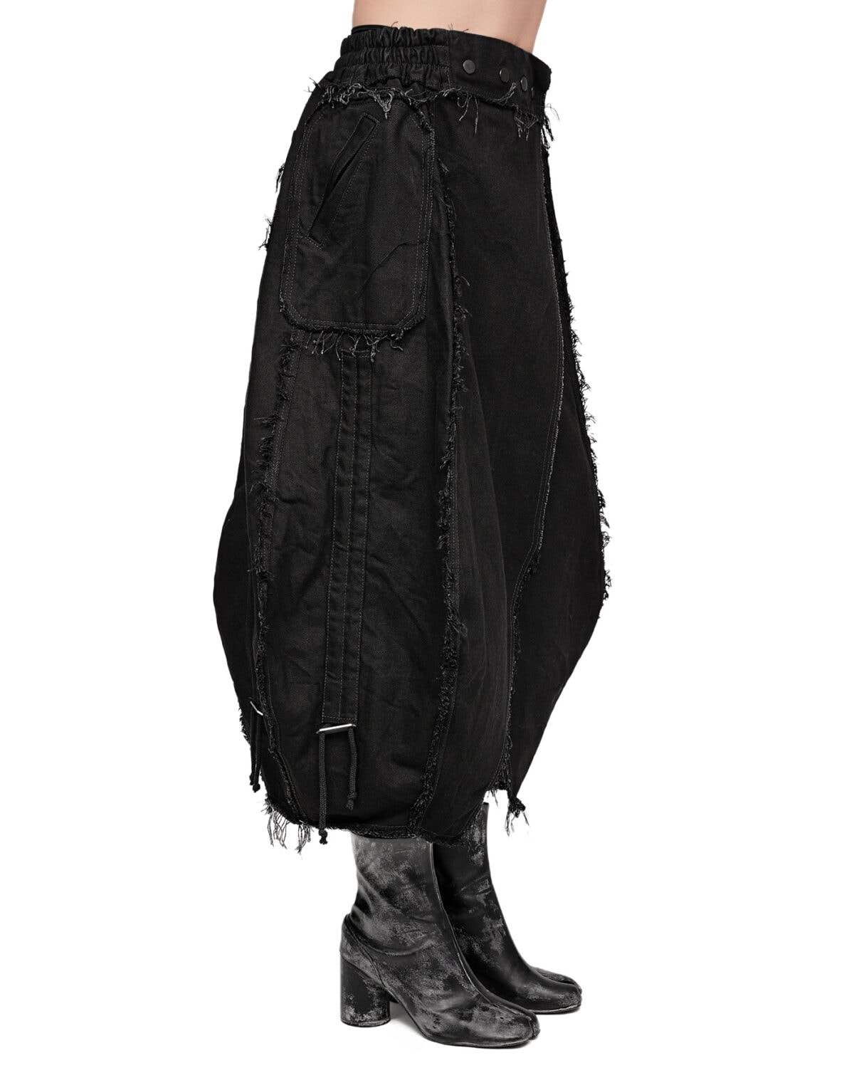 Cargo Volume Transform Denim Skirt