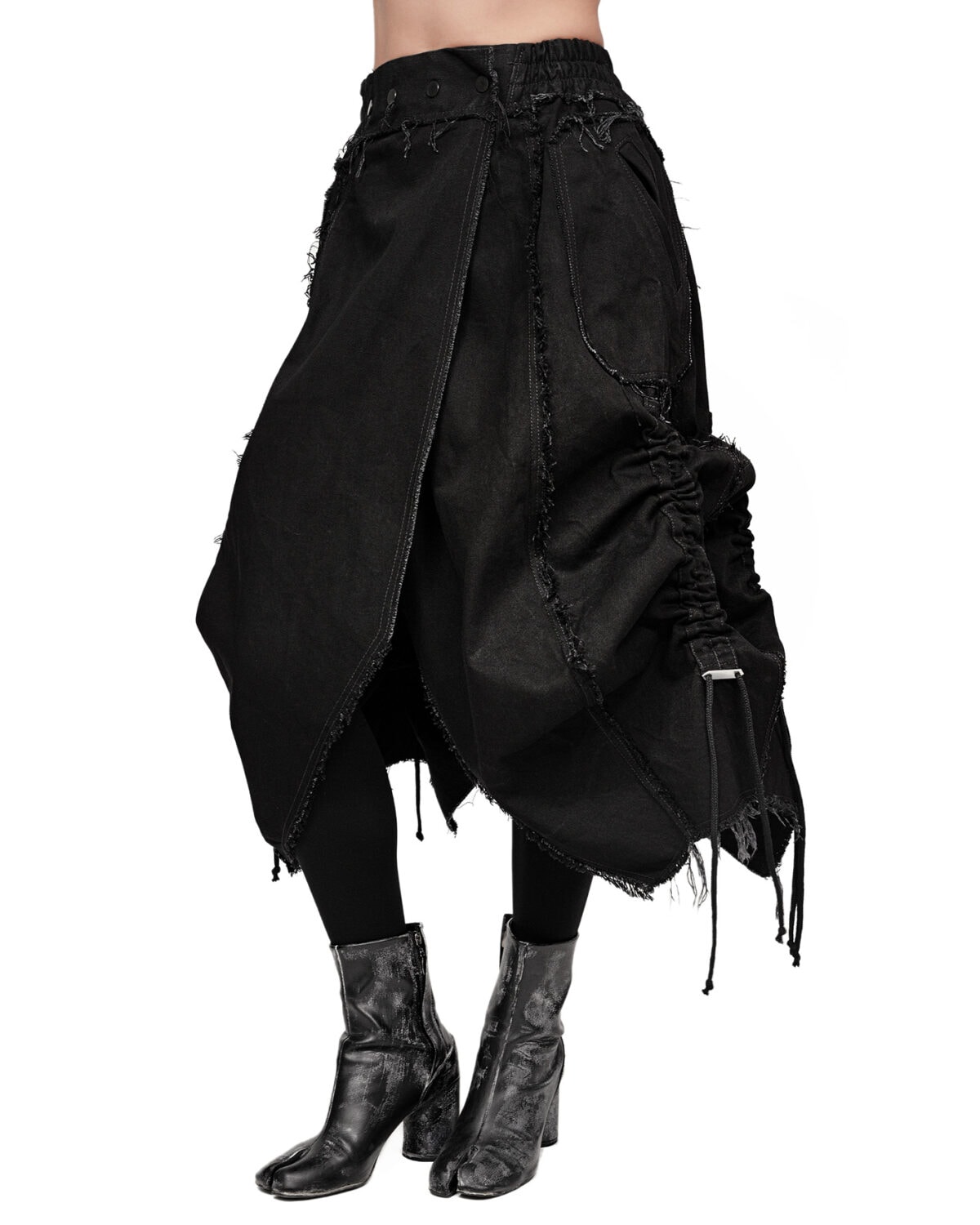 Cargo Volume Transform Denim Skirt