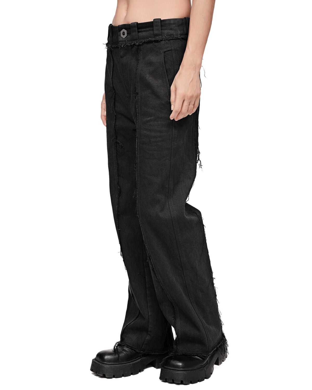 Construct Denim Washed Pants