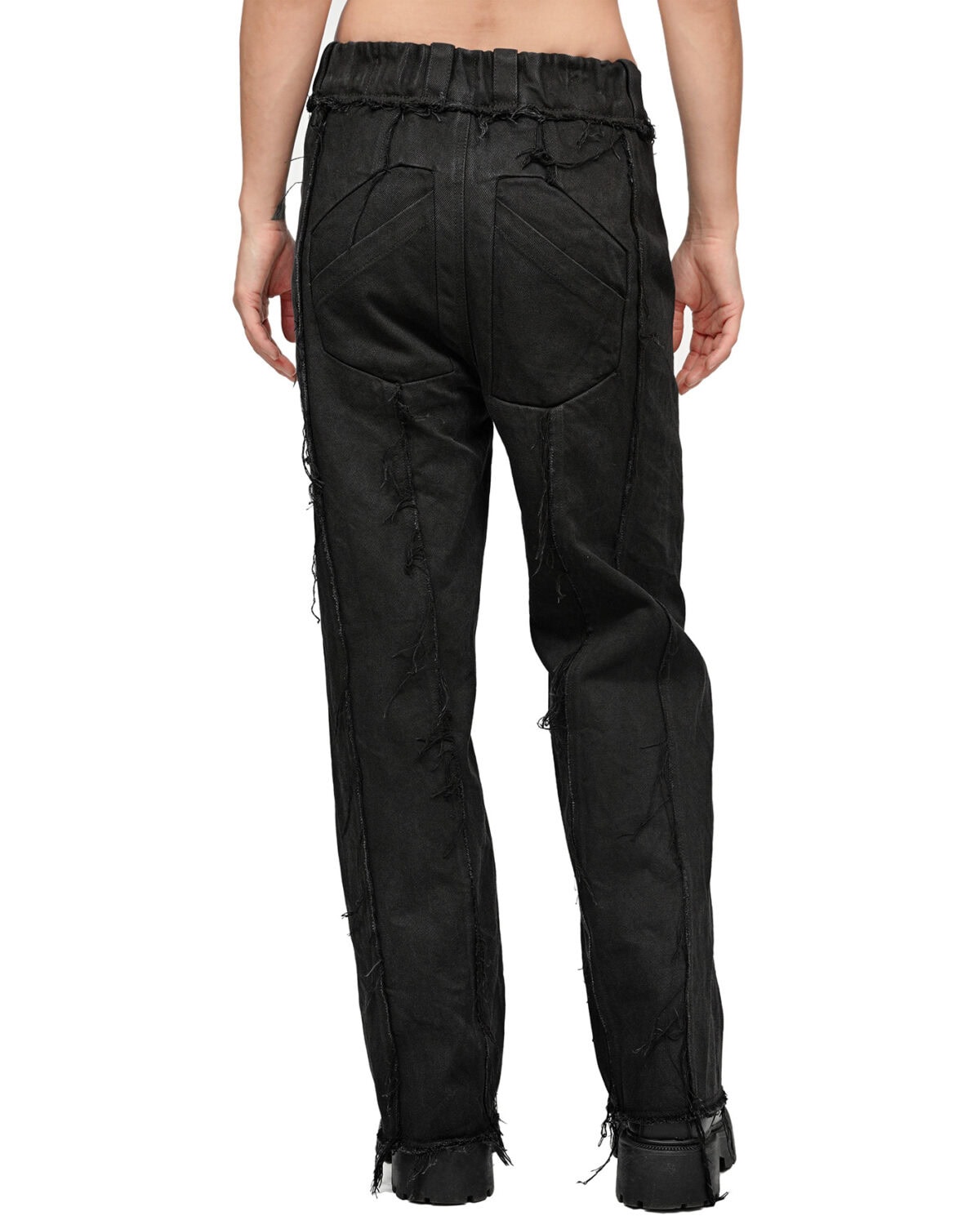 Construct Denim Washed Pants