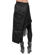 Crushed Drape Layers Sheer Skirt