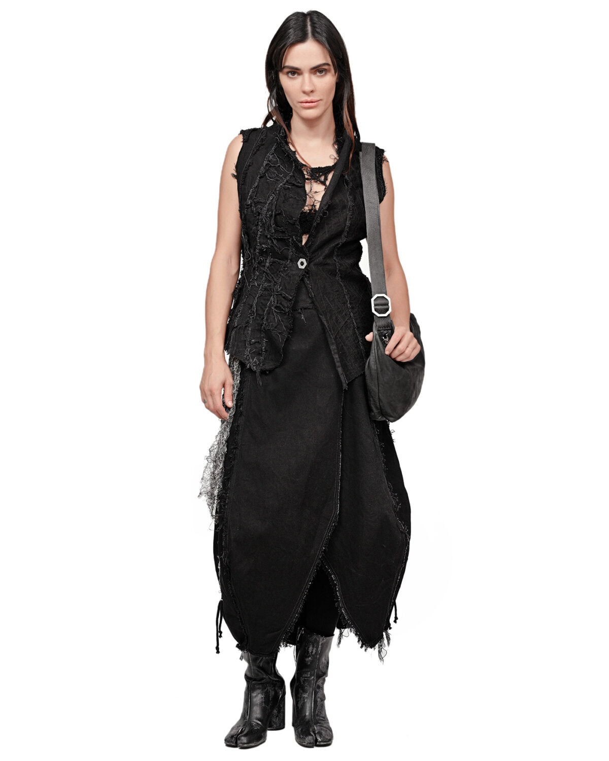 Cargo Volume Transform Denim Skirt