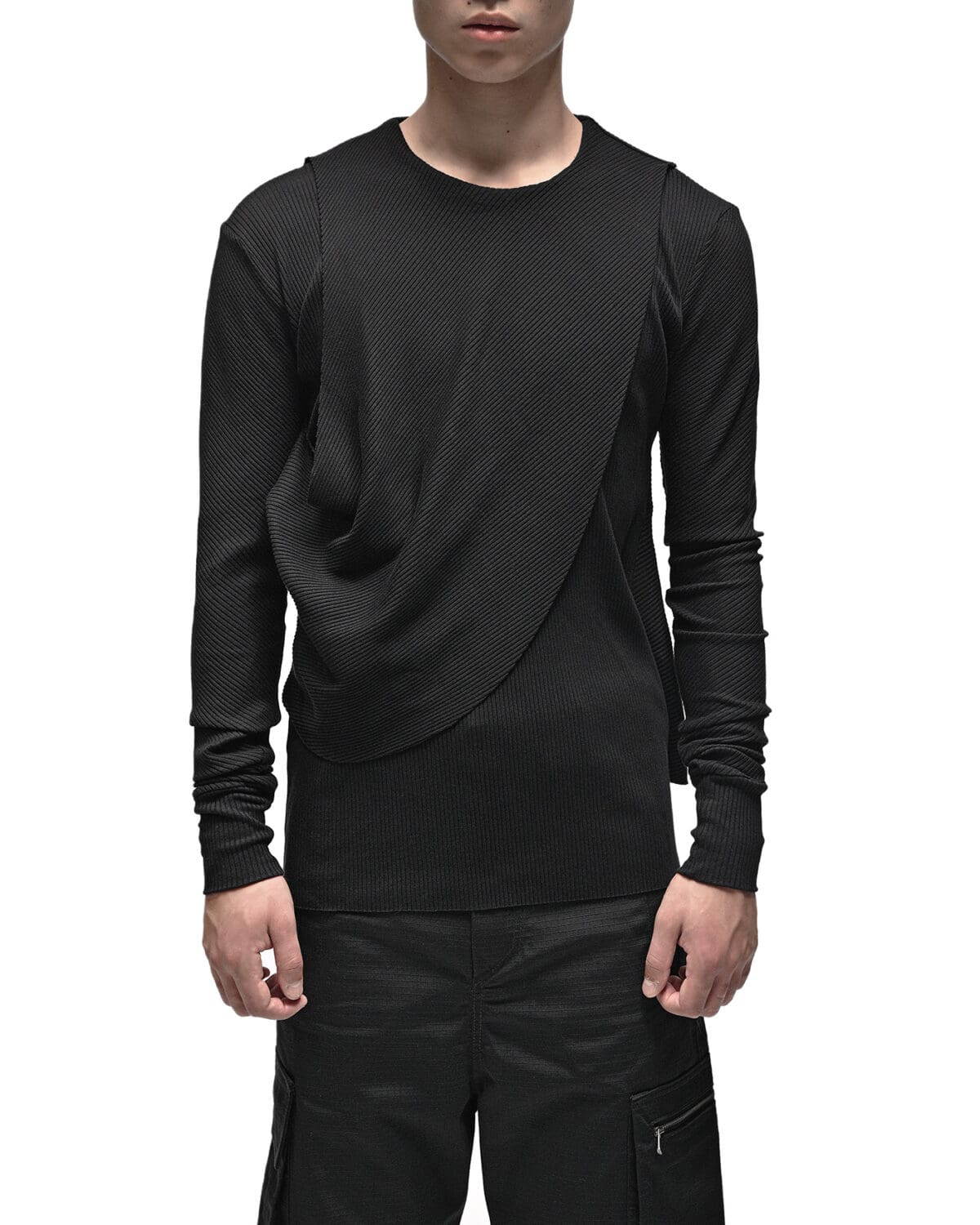 Draped Layers Oracle Sweater