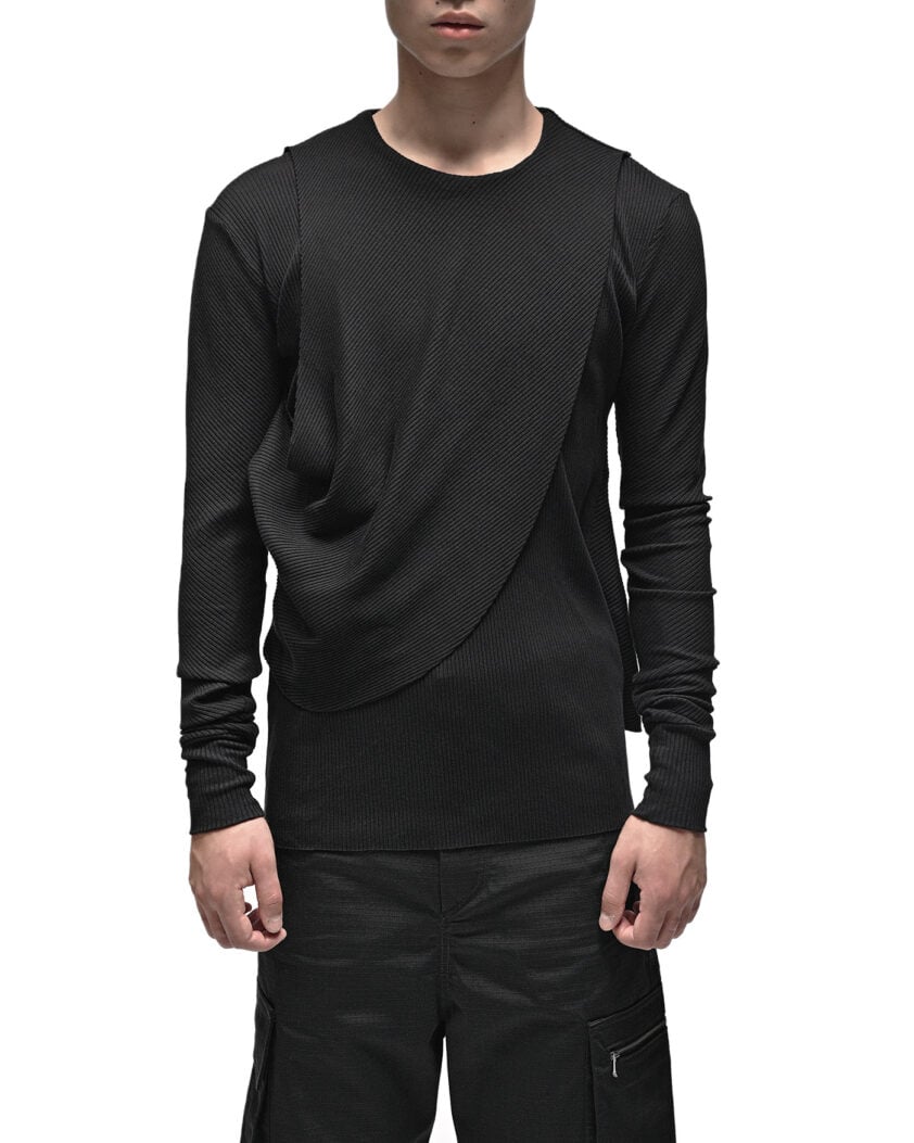 Draped Layers Oracle Sweater