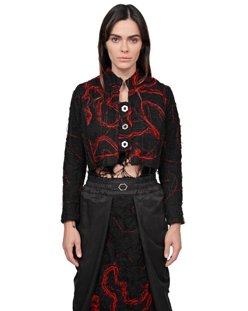 Fiber Bond Magma Crop Jacket