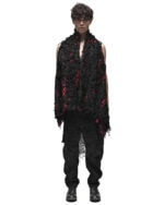 Fiber Bond Patch Volume Sleeveless Cardigan